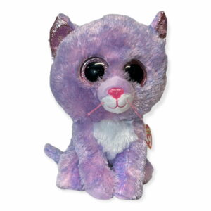 TY BEANIE BOOS - CASSIDY - Lavender Cat Medium 23 cm