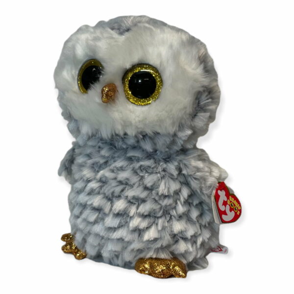 TY BEANIE BOOS -OWLETTE - White Owl Medium 23 cm
