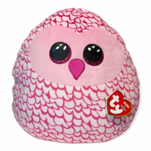 TY SQUISH A BOOS - PINKY Pink Owl Large 35 cm