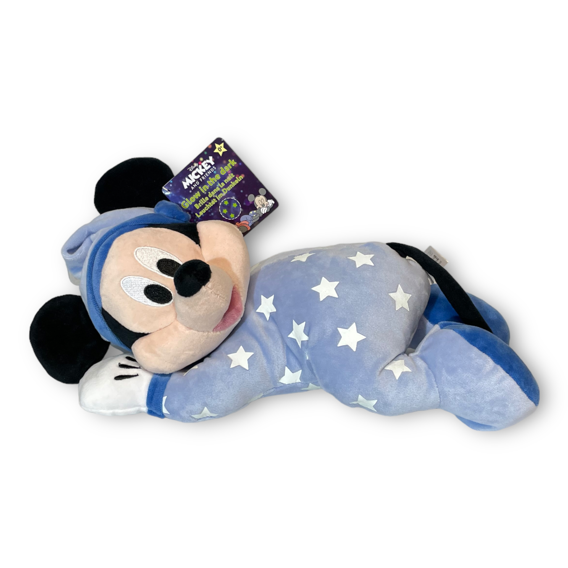 Se Mickey Mouse Disney 30 Cm Glow In The Dark Sov Godt hos Plysdyr.dk