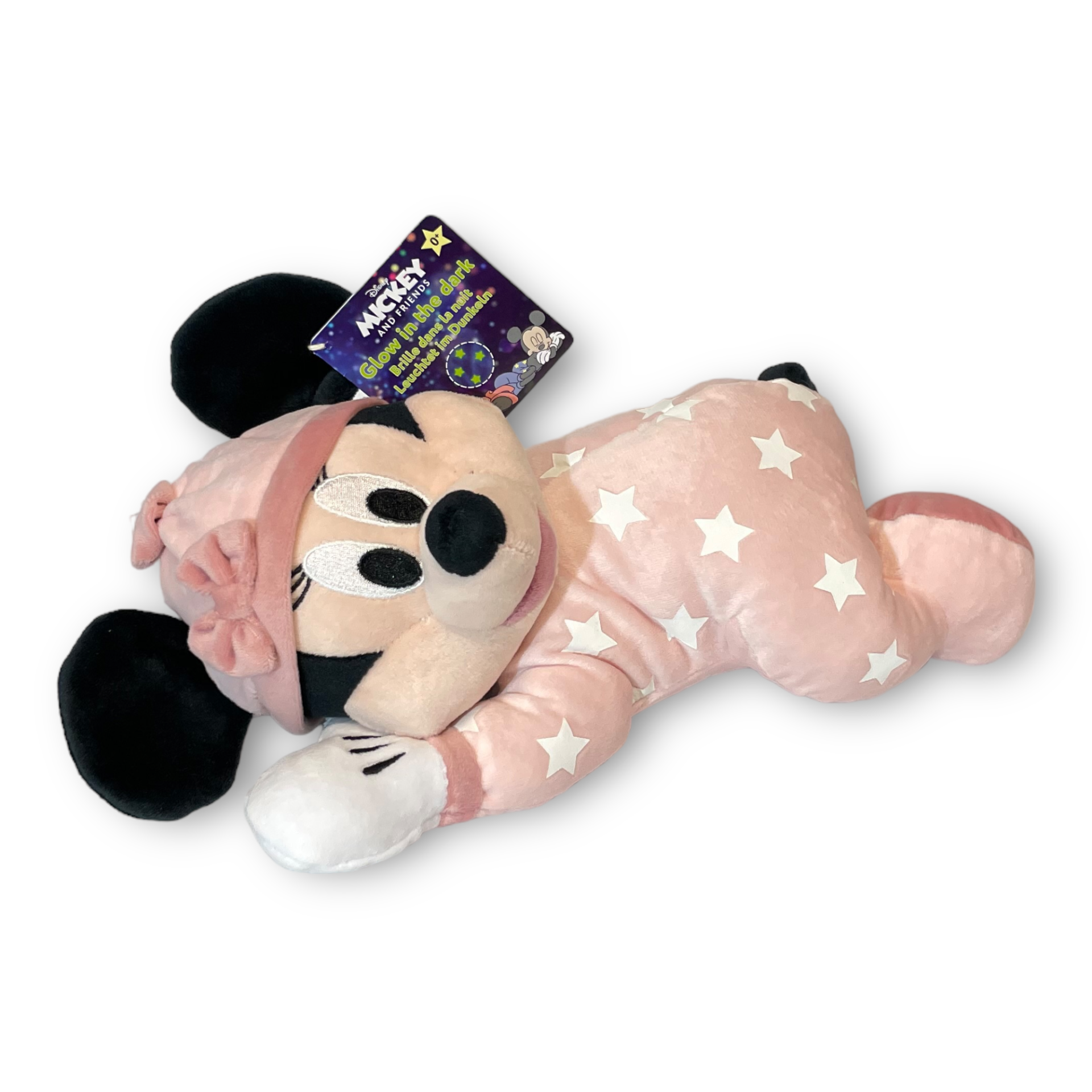 Se Minnie Mouse Disney 30 Cm Glow In The Dark Sov Godt hos Plysdyr.dk