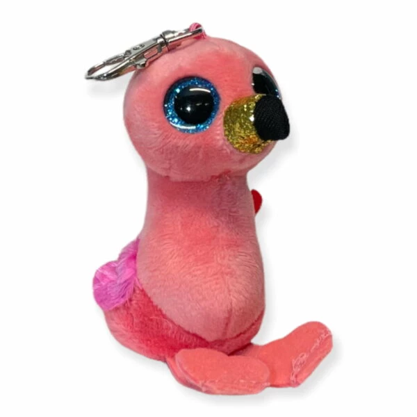 TY BEANIE BOOS - Nøglering - GILDA Pink Flamingo