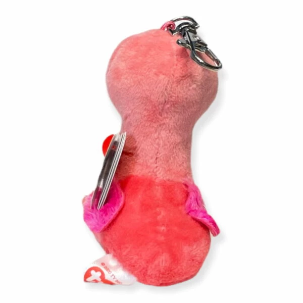 TY BEANIE BOOS - Nøglering - GILDA Pink Flamingo