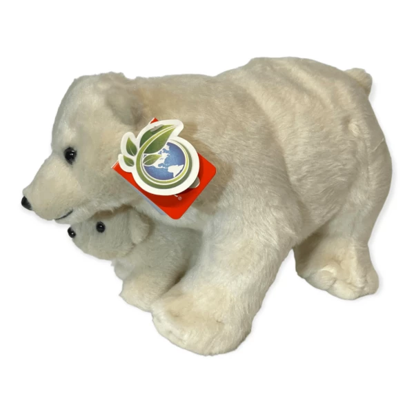 Isbjørn Mor Med Baby Wild Republic 38 cm