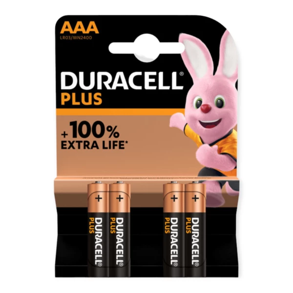 Duracell Plus batteri AAA 4-pk.