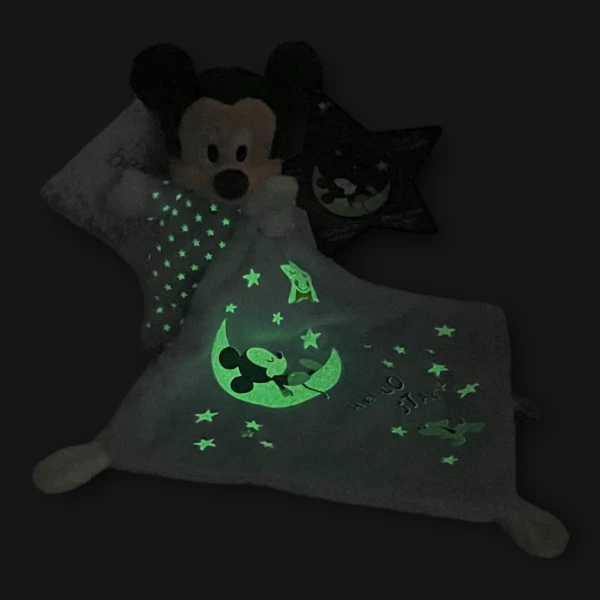 Mickey Mouse Disney Nusseklud Glow In The Dark Stjernenat