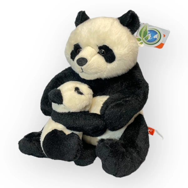 Panda Mor Med Unge Wild Republic 30 Cm